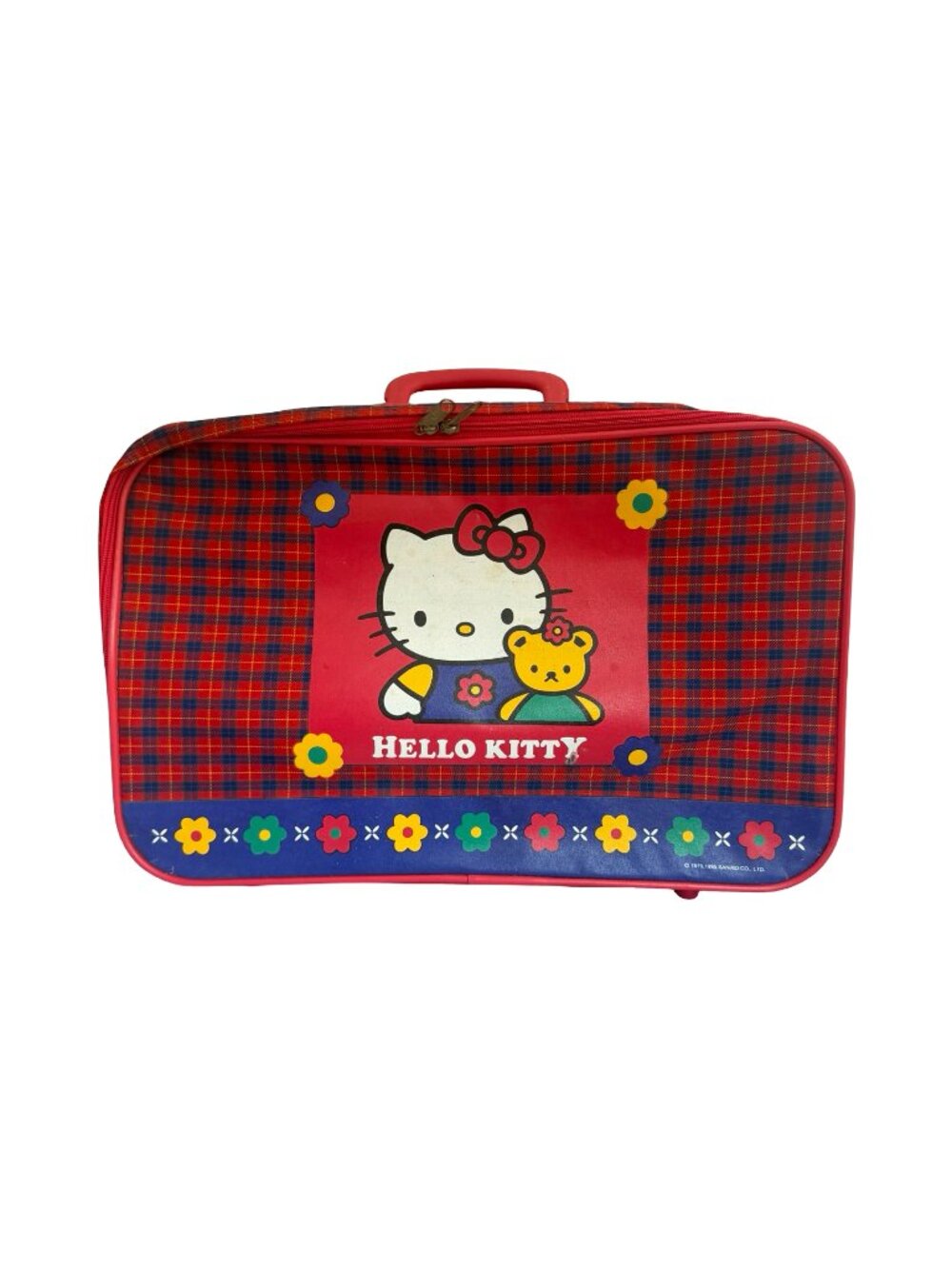 Hello Kitty Sanrio Vintage Suitcase 1995 Retro Collectible Rare Made in Taiwan
